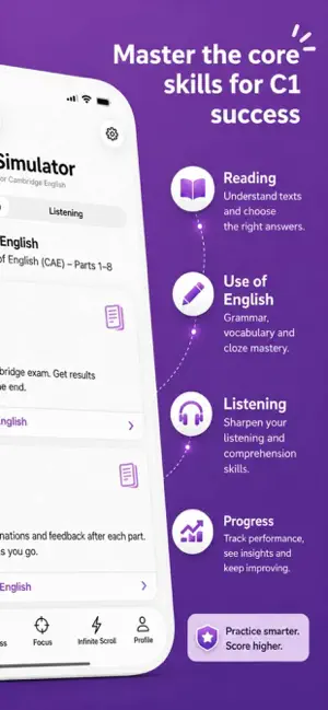 Cambridge C1 Exam Simulator screenshot 2