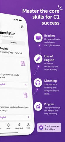 Cambridge C1 Exam Simulator Screenshot 2 of 10