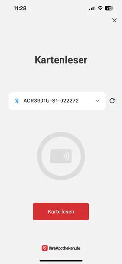 Screenshot von IA.de Scanner auf dem iPhone 2
