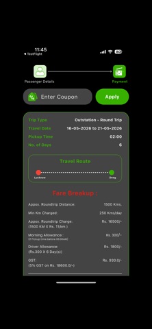 Yatri Cabs - Car Rental App screenshot