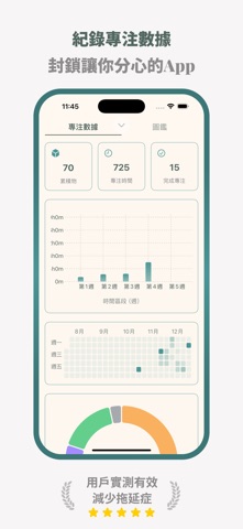 Focus Gacha-戒手机成瘾、专注锁机、治愈系番茄钟 screenshot