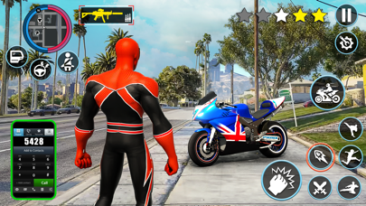 Super Hero Bike Stunts 3D Game Screenshot