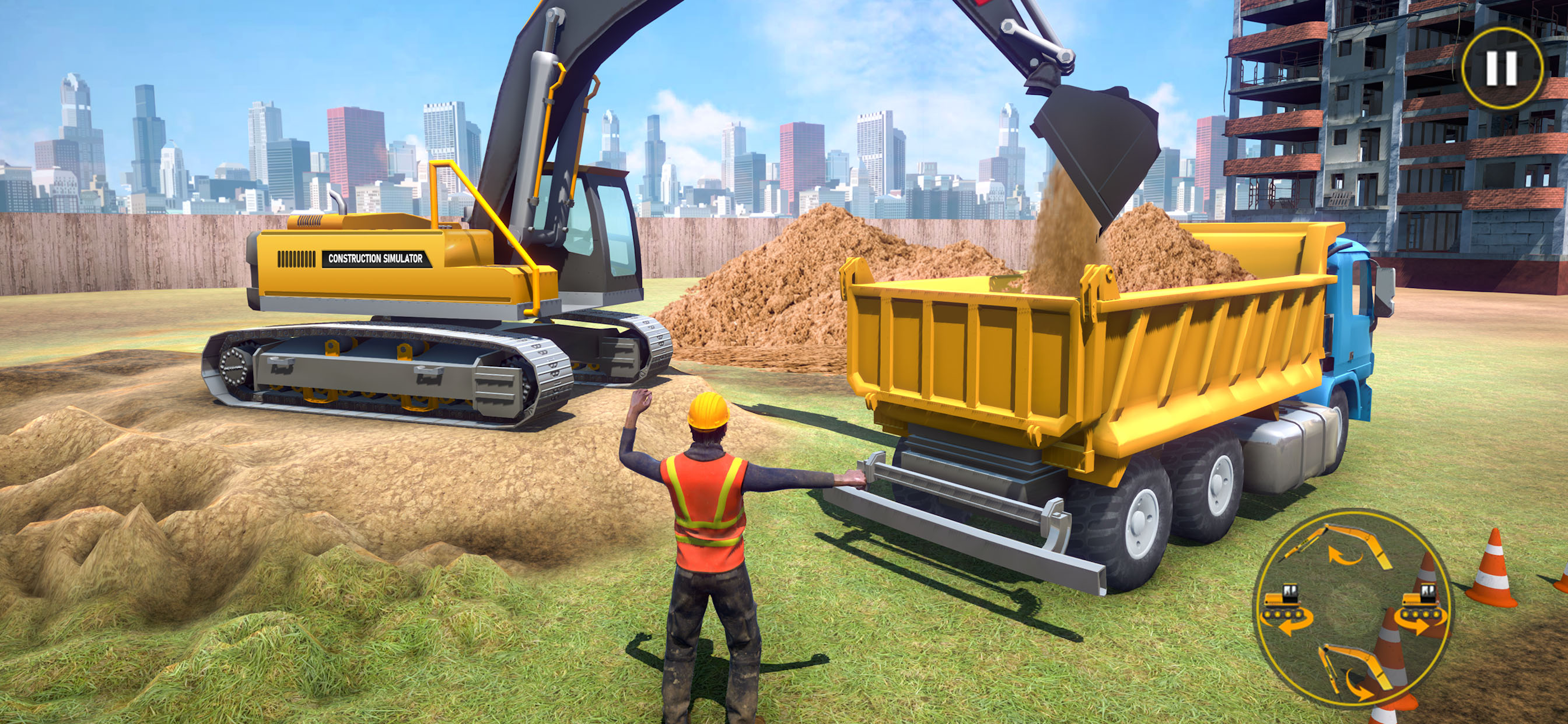 Construction Excavator Sim