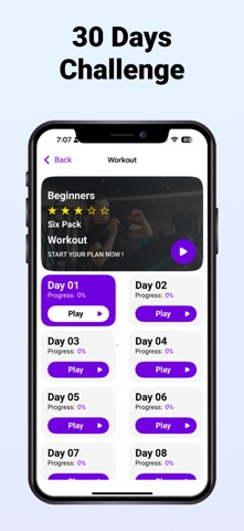 Six Pack in 30 Days - Core Abs iPhone screenshot