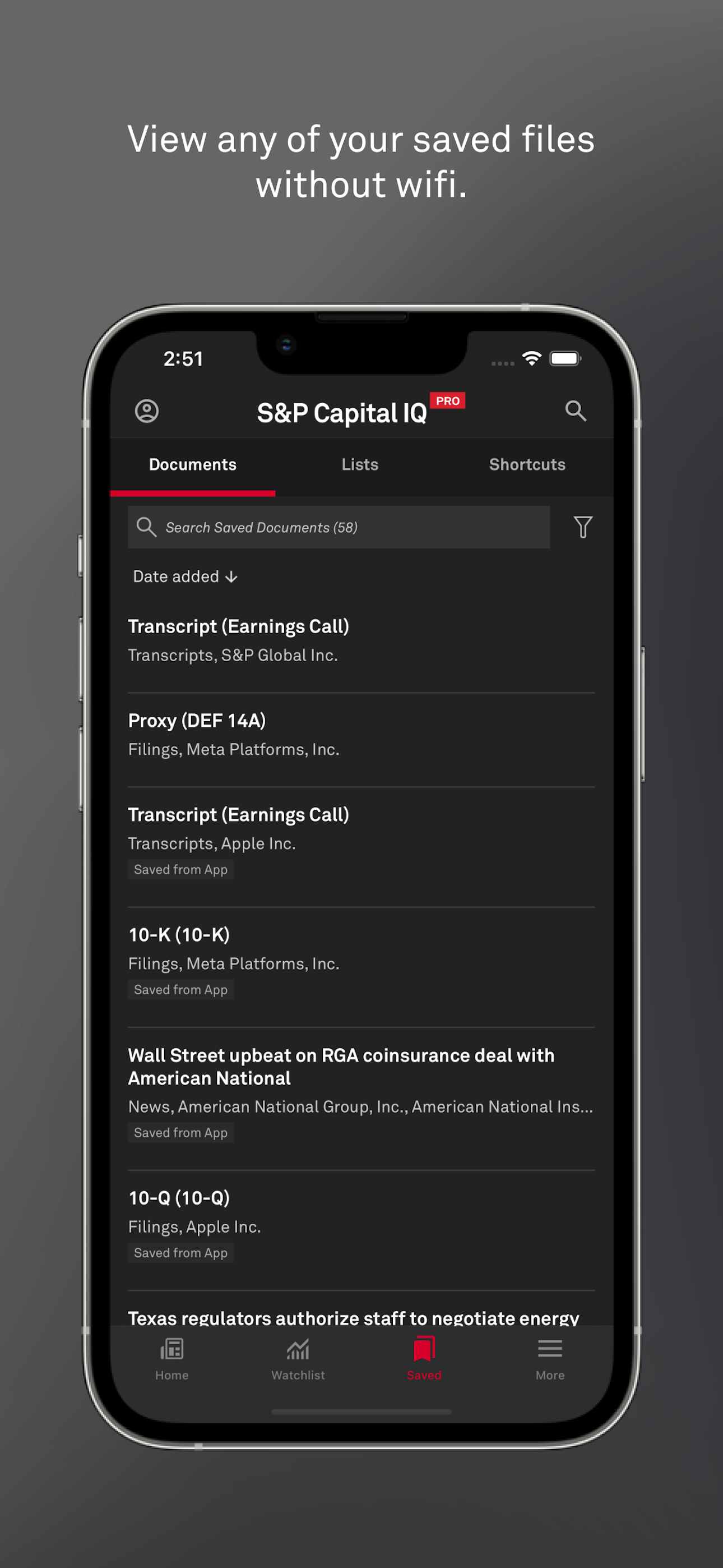 S&P Capital IQ Pro screenshot 4
