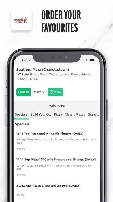 Stratford Pizza Screenshot