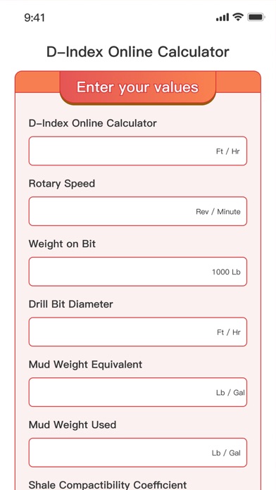 d-index calculator Screenshot