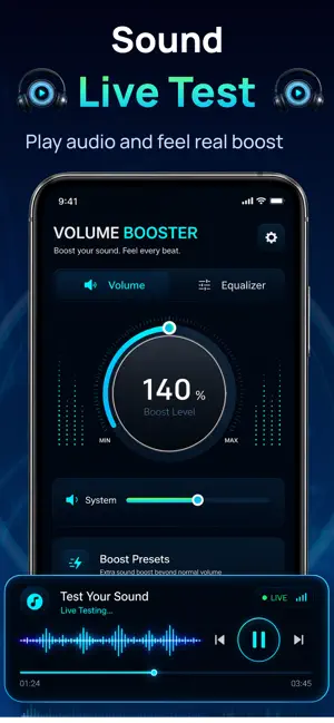 Volume Booster Sound Equalizer screenshot 3