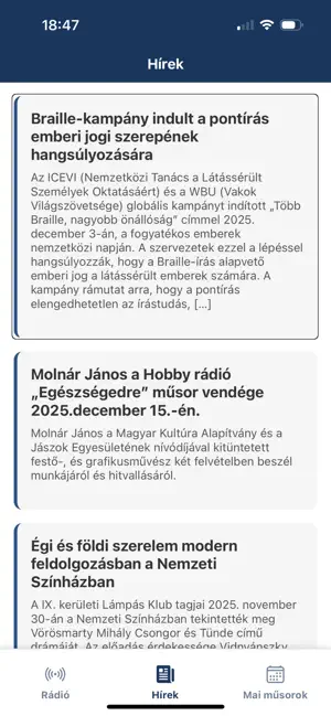 Hobby rádió screenshot 2