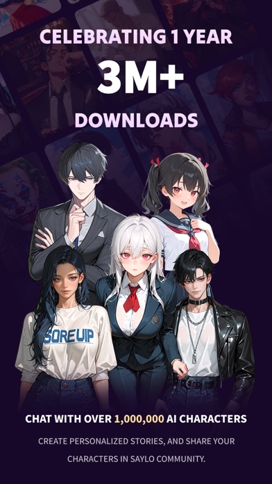Saylo: AI Character Story Chat Screenshot