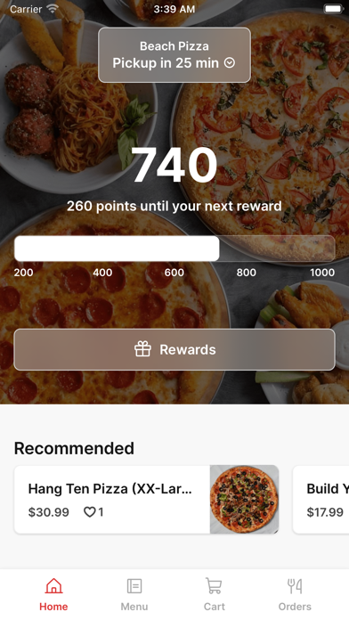 Beach Pizza To Go iPhone screenshot 1 - Food & Drink app