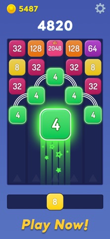 Merge Blocks - Fresh Twist iPhone screenshot