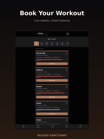 Reload Sanctuary iPad screenshot