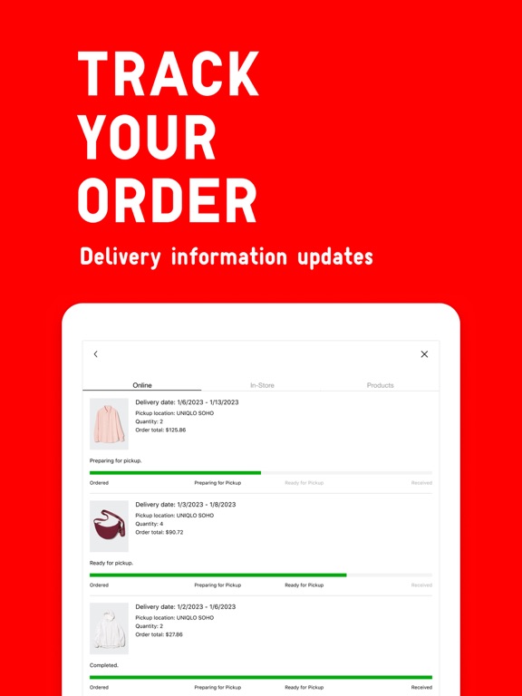 UNIQLO: Clothes Shopping iPad screenshot 5 - Shopping app