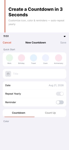 Days Until Countdown - Widget Screenshot 3 of 5