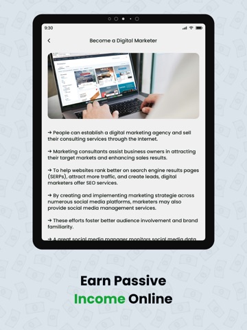 Make Money Online? - Easy Tips iPad screenshot