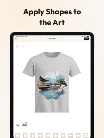 T-Shirt Designer - TeeCraft iPad screenshot