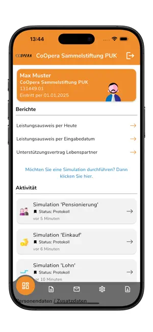 CoOpera Sammelstiftung PUK screenshot 2
