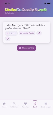 Lustige Witze WeheDuLachst.net screenshot