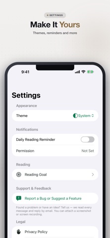 ReadingLog - Book Tracker iPhone screenshot