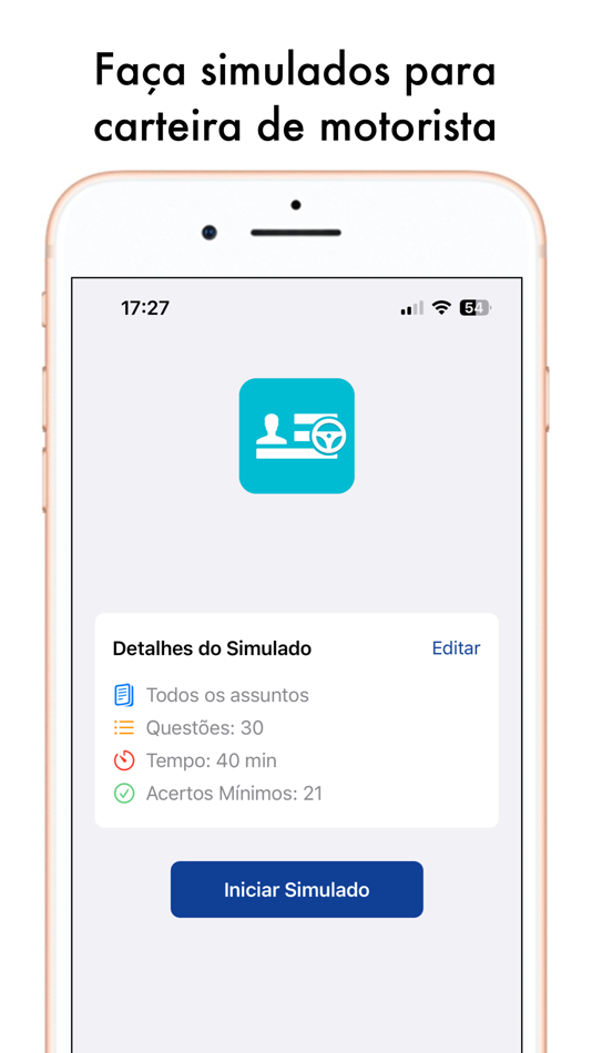 #1. Simulado Detran Simulados CNH (iOS) 由: Aplicativos Legais