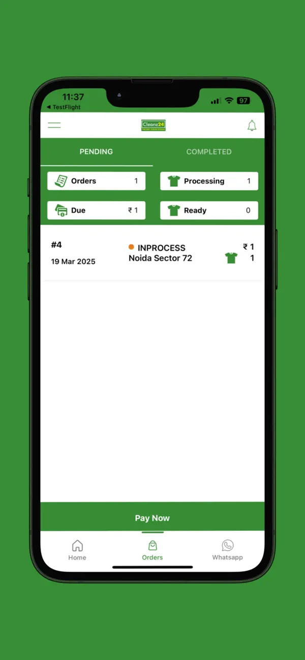 Screenshot #1 pour Cleanz24 Dryclean & Laundry
