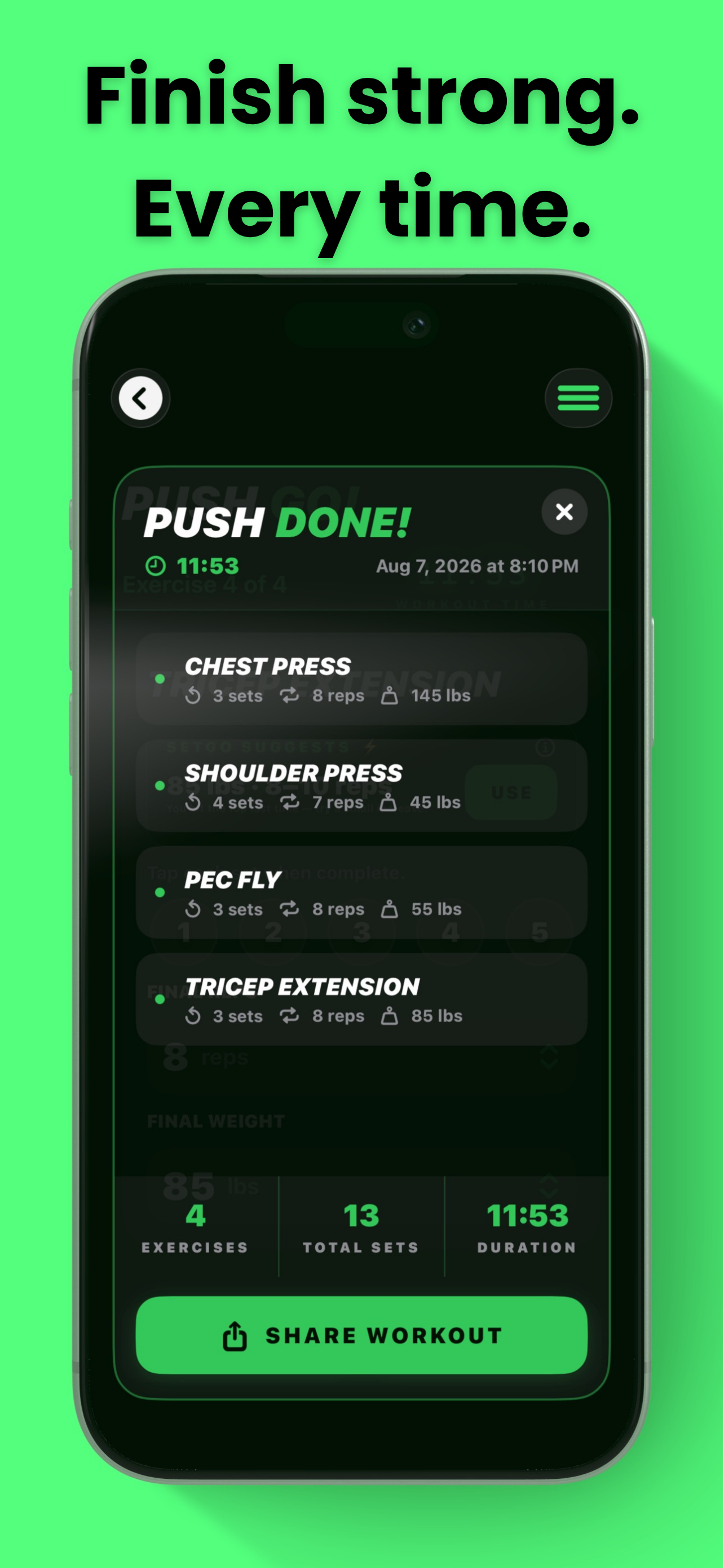 SETGO! Workout Tracker screenshot 7