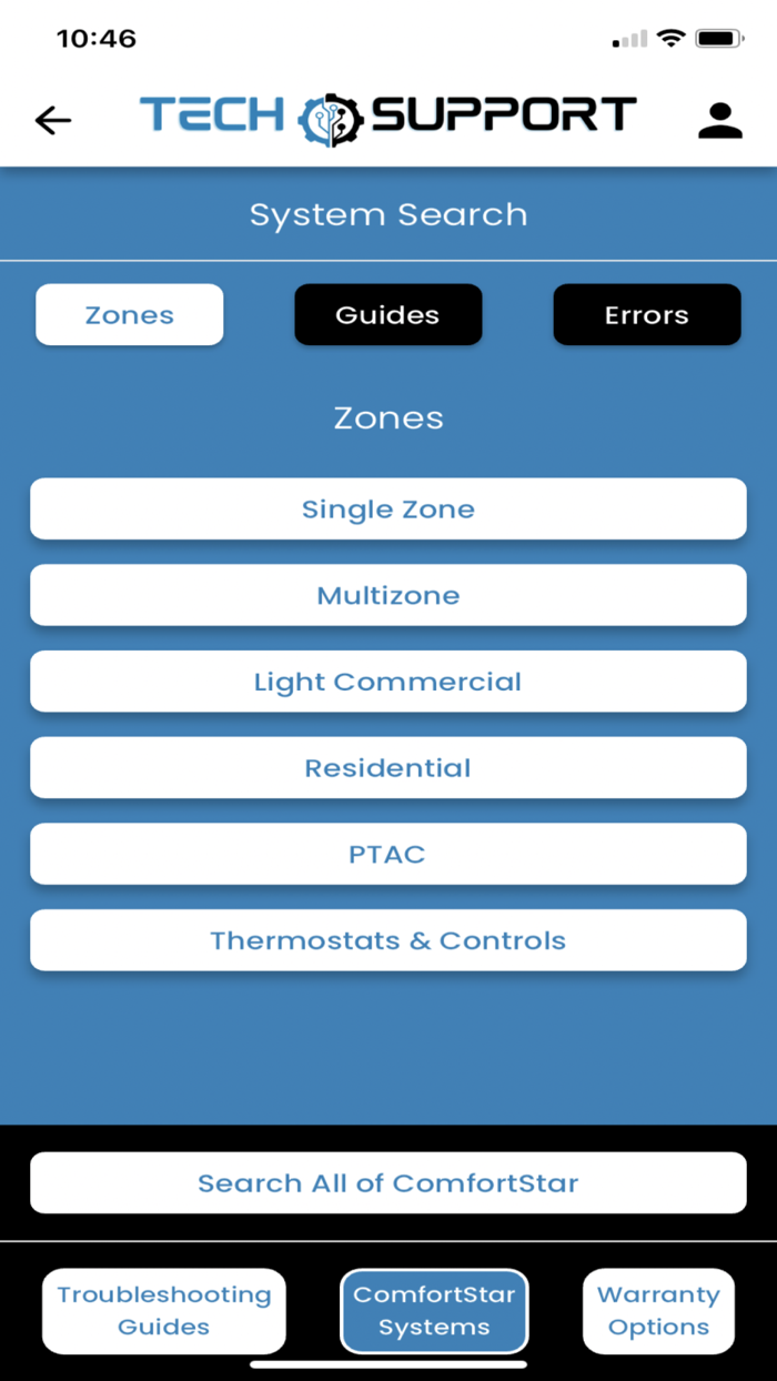 ComfortStar Tech Support