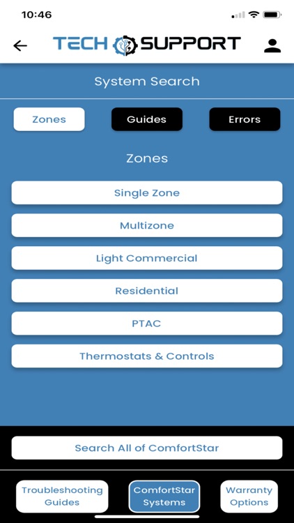 ComfortStar Tech Support