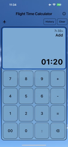 Time Calculator App screenshot
