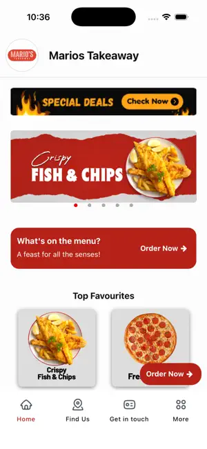 Marios Takeaway screenshot 1