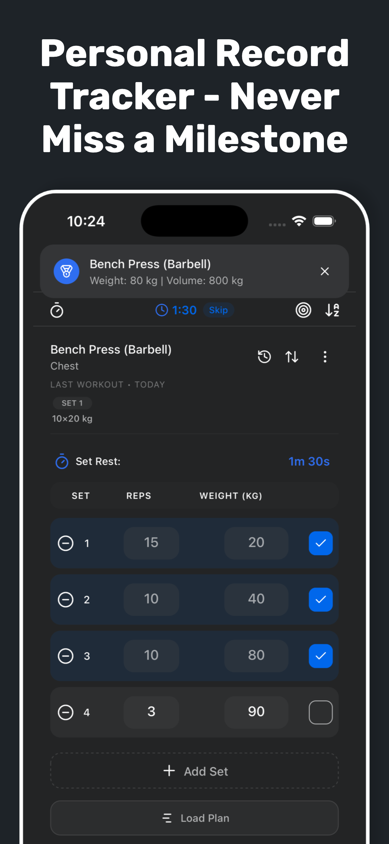 Liftzr: Gym Workout Tracker screenshot 2