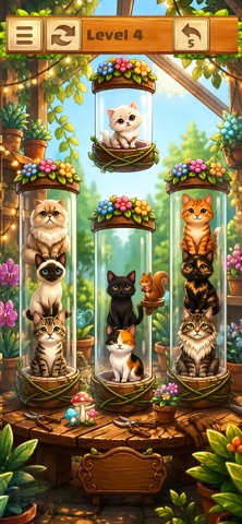 Gentle Cat Sort Puzzle Game Screenshot 2 of 4