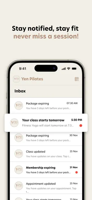 Yen Pilates screenshot 2