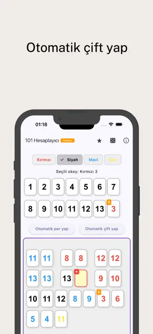 101 Okey Hesaplama - Öğrenme screenshot 3