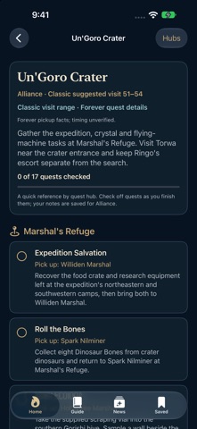 Campfire: WoW Forever Guide app screenshot 2