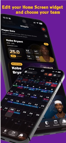 HoopFans: NBA Widgets & Scores iPhone screenshot