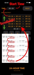 24-Hour Time Calculator screenshot