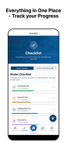 The Legacy Binder App screenshot