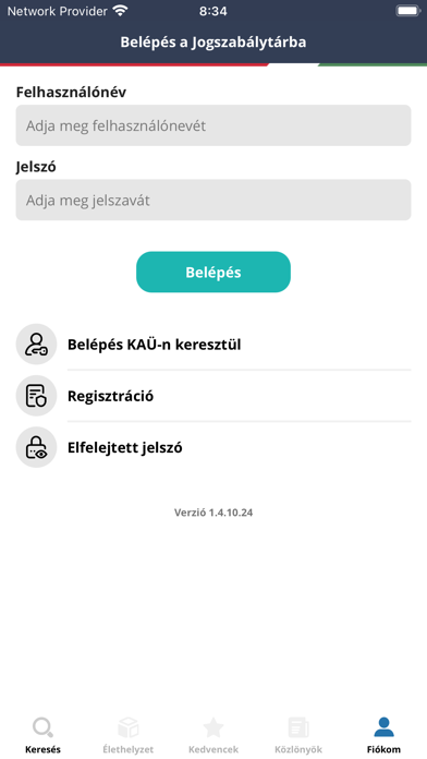 Jogszabálytár Screenshot
