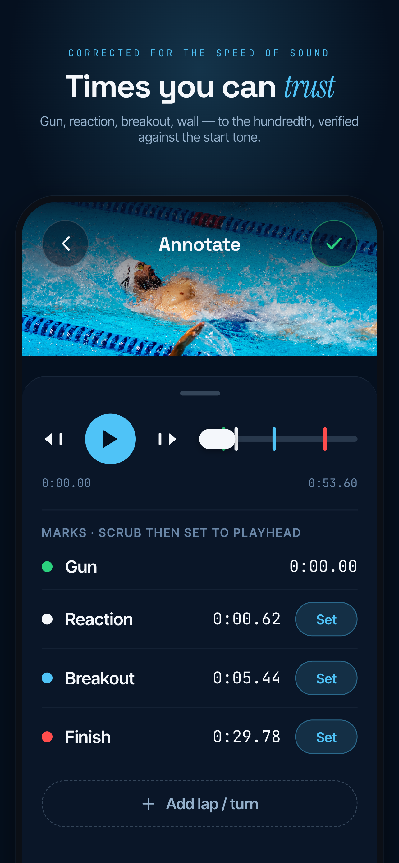 SwimLab — Train & Race Camera screenshot 3