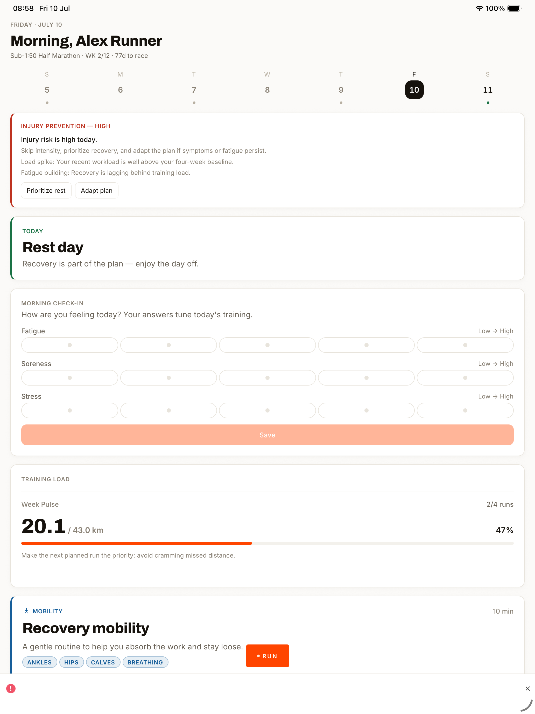 Runapt: Running Training screenshot 6