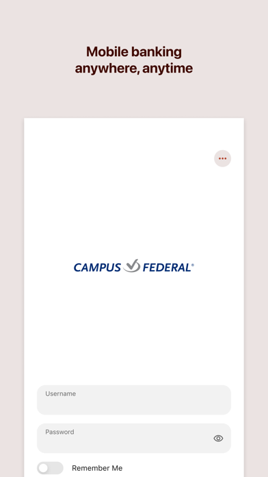 Campus Federal Credit Union Screenshot