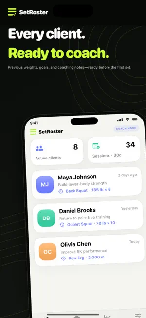 SetRoster: Trainer Log screenshot 1