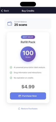 Rx Label Scanner screenshot