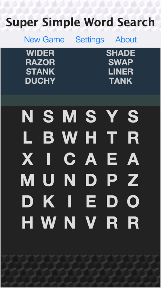 #1. Super Simple Word Search (iOS) 由: Paul Beardow
