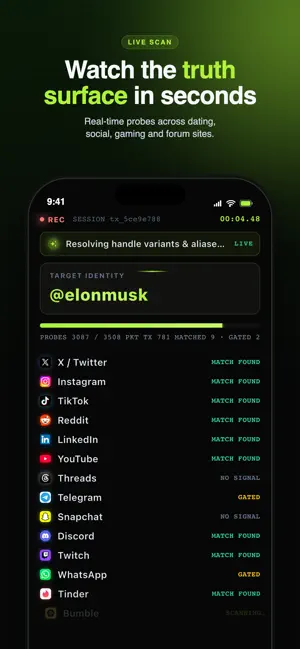 TraceSeek screenshot 2