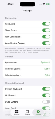 Unified Remote iPhone screenshot
