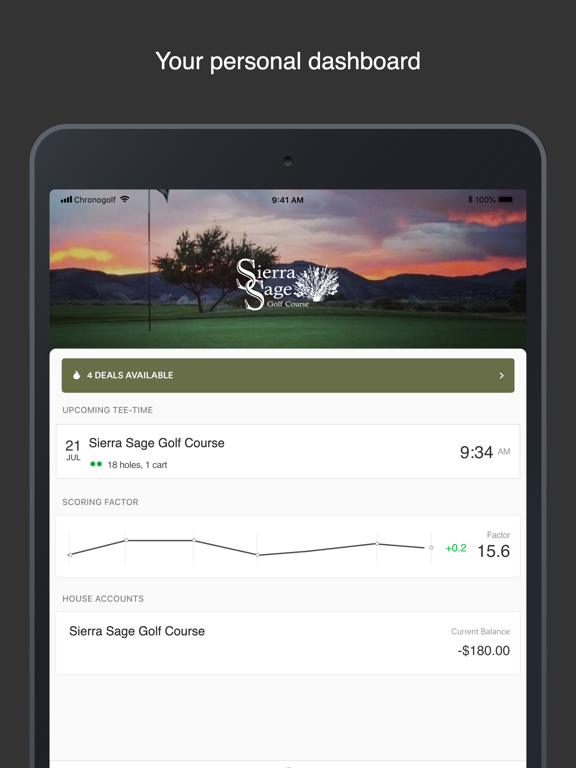 Sierra Sage Golf iPad screenshot 1 - Sports app