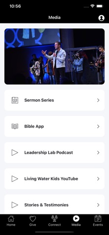 Go Living Water Church app screenshot 2